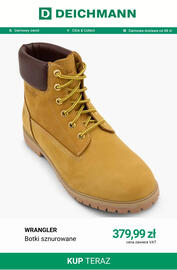 Deichmann gazetka tydzień 43 Strona 14: Botki sznurowane Wrangler €379,99