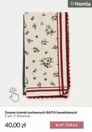 Homla gazetka tydzień 43 Strona 3: Zestaw ścierek kuchennych Raita bawełnianych 2-pak 45x65 cm Homla €40,00