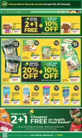 Dis-Chem catalogue Page 10: Futurelife Granola Bars €49,67, Blue Diamond Almond Breeze Almond Milk €30,23