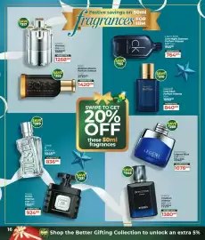 Dis-Chem catalogue Page 16: Azzaro Wanted €1.268,00, Calvin Klein One Night Essence Parfum Intense €764,00
