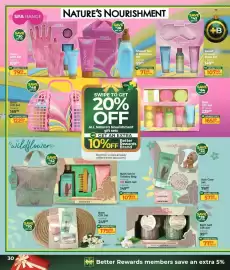 Dis-Chem catalogue Page 30: Glove Bath Set €79,19, Shower Gel & Shampoo Set €71,99