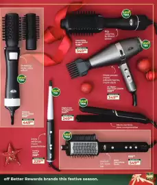 Dis-Chem catalogue Page 49: Rotative Brush 1100W €449,99, Volumising Brush 1200W €349,99
