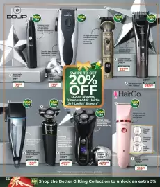 Dis-Chem catalogue Page 56: Hair Clipper €135,99, Rechargeable Hair Clipper €239,99