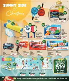 Dis-Chem catalogue Page 68: Zuru X-shot Warfare Nano Fast-Fill Water Blaster €69,99, Catch & Throw Velcro Ball Set €119,99