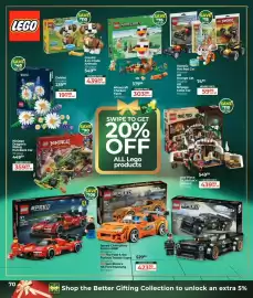 Dis-Chem catalogue Page 70: LEGO One Piece Dr. Hiriluk's Hideout €439,99, Ninjago Dragon’s Rising Pull-Back Car €359,99