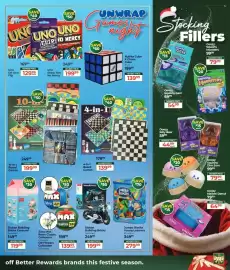 Dis-Chem catalogue Page 71: 10-in-1 Board Games €199,99, 4-in-1 Board Games €139,99