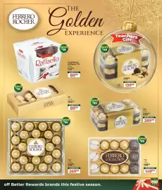 Dis-Chem catalogue Page 75: FERRERO ROCHER €89,99, Ferrero Rocher T24 €269,99