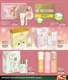 Dis-Chem catalogue Page 9: Guess Bella Vita Rosa Gift Set €1.495,00, DKNY Be Delicious Gift Set €1.795,00