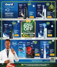 Dis-Chem catalogue Page 92: Oral-B iO Series 9 Rechargeable Electric Toothbrush €3.600,00, Oral-B iO Series 6 €1.512,00