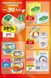 Auchan gazetka tydzień 43 Strona 22: Jogurt owocowy Ehrmann Almighurt €7,95, Margaryna Delma €3,95