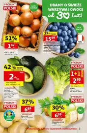 Auchan gazetka | Supermarket Strona 3: Brokuł €2,95, Cebula młoda luzem €1,89