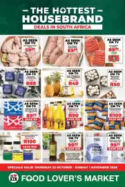 Food Lover's Market catalogue Page 1: Ground beef €89,99, White button mushroom punnet €50,00