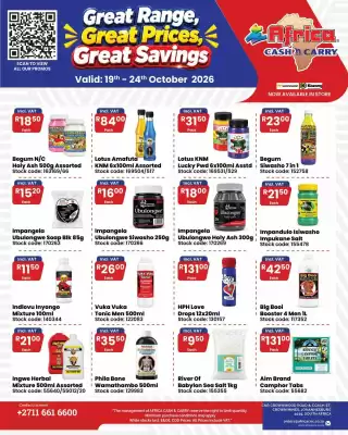 Africa Cash and Carry (valid until 24-10)