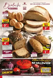 Twój Market gazetka tydzień 43 Strona 14: Bułka wrocławska mała €0,59, Chleb żytni z dynią €4,99