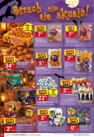 Twój Market gazetka tydzień 43 Strona 20: Lizak piankowy Spooky Mallow Pop €5,99, Cukierki czekoladowe dynie Zozole €34,99