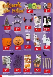 Twój Market gazetka tydzień 43 Strona 22: Szablony do dyni, Naklejki na dynie €4,99, Długopis Halloween €6,99