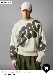 Bershka gazetka tydzień 43 Strona 5: Sweter z okrągłym dekoltem i nadrukiem Bershka €129,00