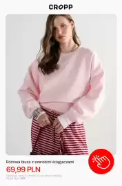 Cropp gazetka tydzień 43 Strona 5: Różowa bluza z szerokimi ściągaczami Cropp €69,99