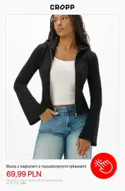 Cropp gazetka tydzień 43 Strona 9: Bluza z kapturem z rozszerzanymi rękawami Cropp €69,99