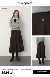 Greenpoint gazetka tydzień 43 Strona 4: Ciemnobrązowa spódnica o długości midi Greenpoint €99,99