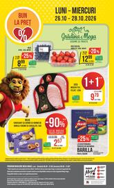 Catalog Mega Image săptămâna 43 Pagină 24: Barilla paste/sosuri, Mega roșii cocktail €12,99