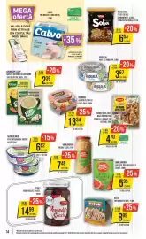 Catalog Mega Image săptămâna 43 Pagină 14: Calvo ton bucăți în sos natur, Maggi ideea zilei pui fraged cu usturoi €4,70