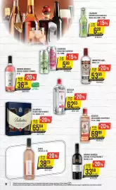 Catalog Mega Image săptămâna 43 Pagină 18: Ballantine's blended scotch whisky €65,64, Smirnoff red label vodka €53,59