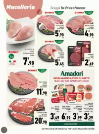 Volantino Conad Tuday Pagina 6: Bocconcini di suino percorso qualità Conad €5,45, Hamburger Fiorani €2,69