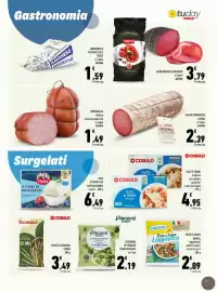 Volantino Conad Tuday Pagina 9: Salame ungherese Levoni €2,39, Filetto di orata alla ligure CONAD €4,95