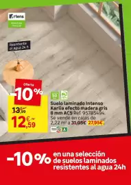 Catálogo Leroy Merlin Página 33: Intenso - suelo laminado karlia efecto madera gris 8 mm ac5 €12,59