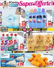 Volantino Il Genio Supermercato settimana 43 Pagina 5: Felce Azzurra ammorbidente €1,99