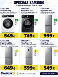 Volantino Sinergy Pagina 8: Samsung Frigorifero 390 L €649,00, Samsung Frigorifero 344 L €549,00
