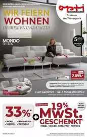 Opti Wohnwelt Prospekt Seite 1: MONDO DESIGN Polster garnitur €2,90