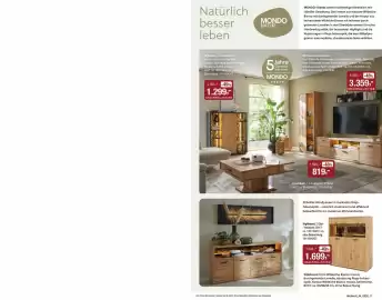 Opti Wohnwelt Prospekt Seite 11: Sideboard Front Wildeiche Bianco massiv €1.699,00, Wohnwandkombination €3,36