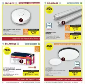 Zelfbouwmarkt folder Pagina 17: Plafonnier €9,99, Détecteur de fumée optique €4,99