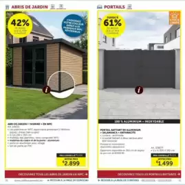 Zelfbouwmarkt folder Pagina 22: Abri de jardin yasmine en wpc €2.899,00