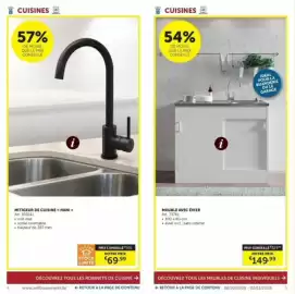 Zelfbouwmarkt folder Pagina 3: Mitigeur de cuisine Hani €69,99, Meuble avec évier €149,99