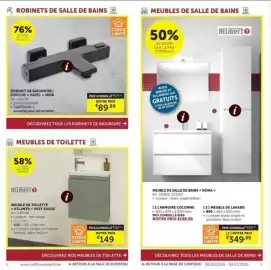 Zelfbouwmarkt folder Pagina 5: Meuble de toilette atlanta €149,00, Meuble de salle de bains roma €349,99