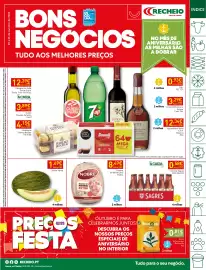 Folheto Recheio semana 43 Página 1: Fiambre da Perna Extra Nobre €8,49, Melão Verde €1,69