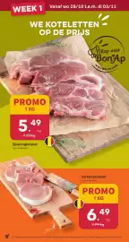Bon Ap folder Pagina 2: Spieringkotelet €5,49, Varkenskotelet €6,49