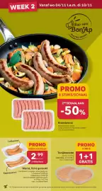 Bon Ap folder Pagina 4: Worst, licht gerookt €2,99, Tonijnsalade €1,49