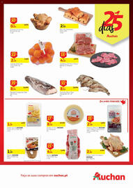Folheto Auchan Página 8: Queijo Gouda Auchan €1,19, Frango Inteiro Embalado Auchan €2,59