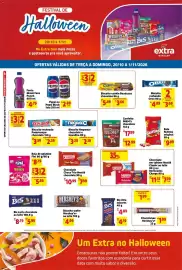 Encarte Mercado Extra Página 1: Chocotubes Hershey's+ €1,99, Pepsi ou Pepsi Black €2,89
