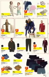 Folheto Auchan Página 19: Pijama Coral Fleece Inextenso €7,99, Pijama de Veludo Inextenso €9,99