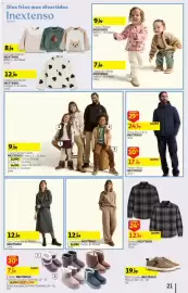 Folheto Auchan Página 21: Saia Calção/ Colete Inextenso €9,99, Camisola inextenso €12,99