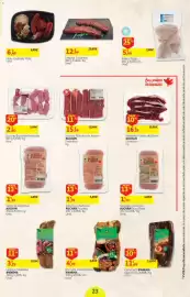 Folheto Auchan Página 23: Enchidos Para Feijoada Ipanema €4,99, Salsichas Churrasco Auchan Picantes €1,39