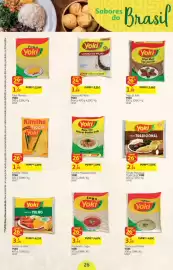 Folheto Auchan Página 26: Canjica de milho yoki branca €1,69, Preparados Sagu Yoki €3,44