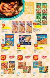 Folheto Auchan Página 29: Douradinhos de Peixe Iglo €13,99, Filetes Grandes Pescanova Farinha e Ovo €6,99