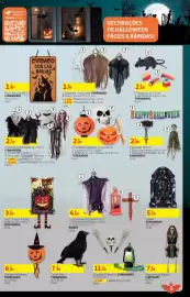 Folheto Auchan Página 5: Esqueleto Pendurante Topbrands €1,99, Fantasma Pendente Funmakers €2,49
