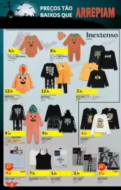 Folheto Auchan Página 6: T-Shirt Halloween Licenças Criança €4,99, Vestido/ Sweat Inextenso Criança €9,99